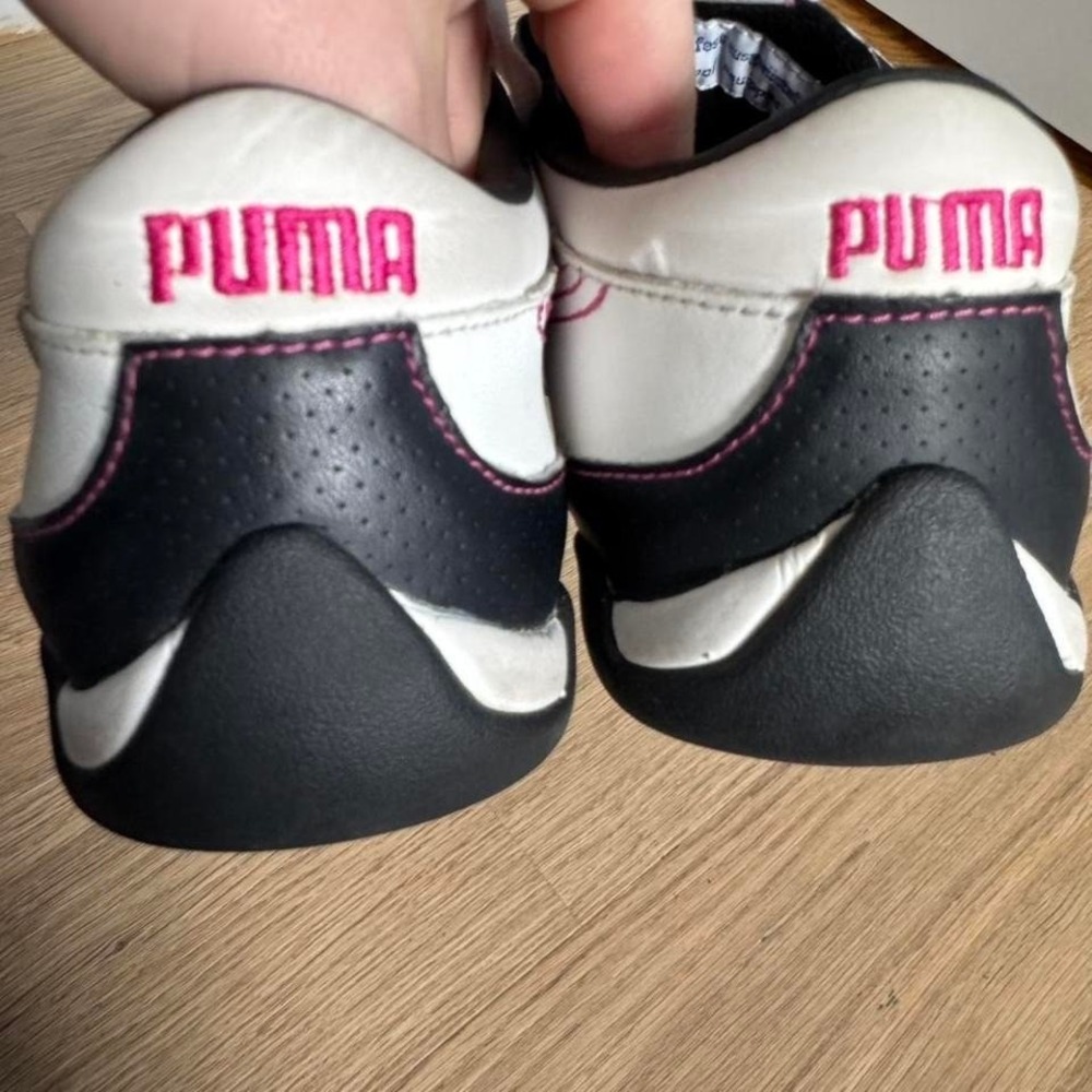 Vintage Leather Puma Speedcats Women's Size 6.5 White Pink Black Retro Sneakers - Picture 5 of 8